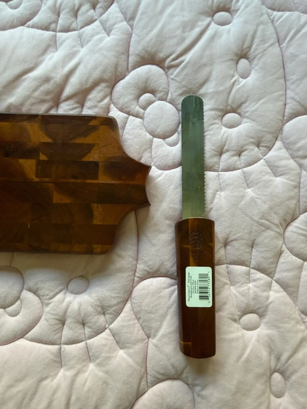 Dansk Two-Tone Brown End-Grain Serving Paddle